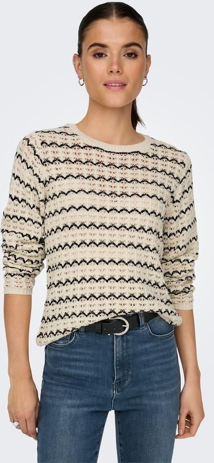 Only Gebreide trui ONLASA LS STRUCTURE O-NECK NCA KNT - Foto 6