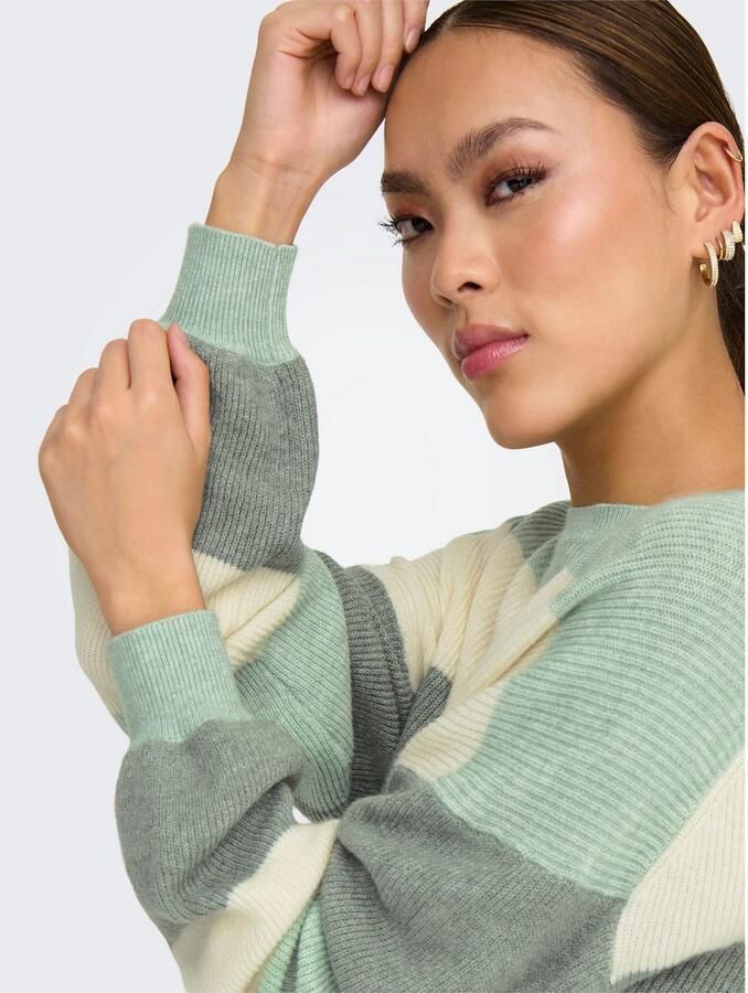Only Loose fit gebreide pullover van viscosemix model 'ATIA'