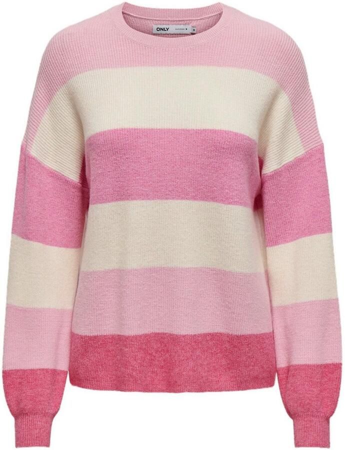 Only Loose fit gebreide pullover van viscosemix model 'ATIA'