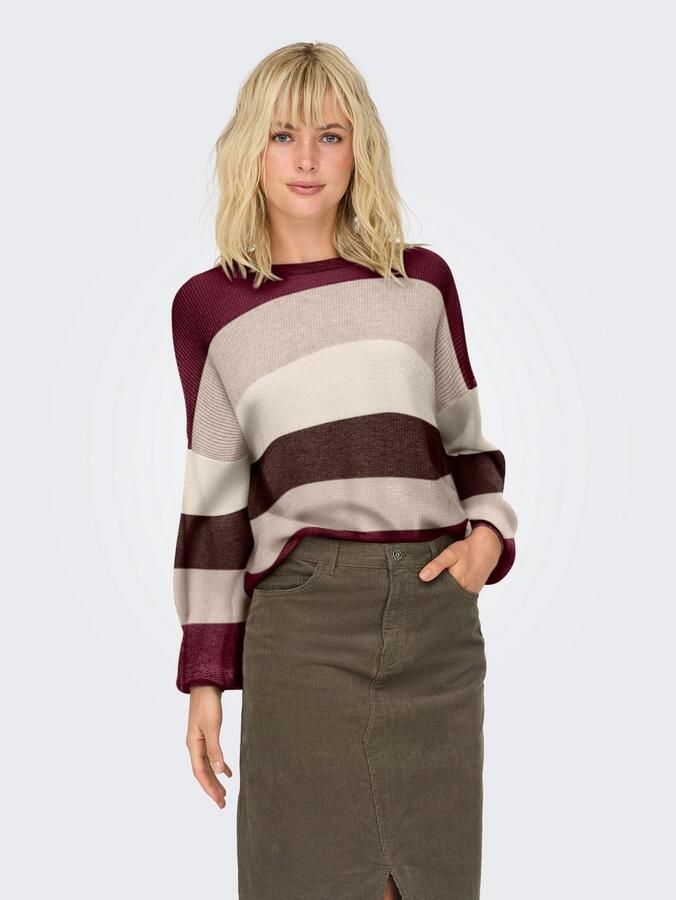 Only Loose fit gebreide pullover van viscosemix model 'ATIA' - Foto 3