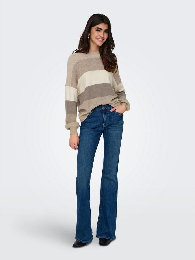 Only Relaxed fit gebreide pullover met ballonmouwen model 'ATIA' - Foto 3