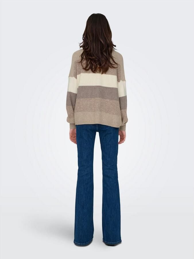 Only Relaxed fit gebreide pullover met ballonmouwen model 'ATIA' - Foto 4