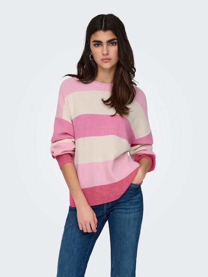 Only Loose fit gebreide pullover van viscosemix model 'ATIA' - Foto 4