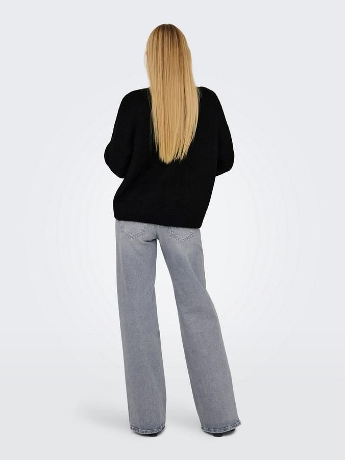 Only Gebreide trui ONLAZU LS STAR O-NECK KNT - Foto 5