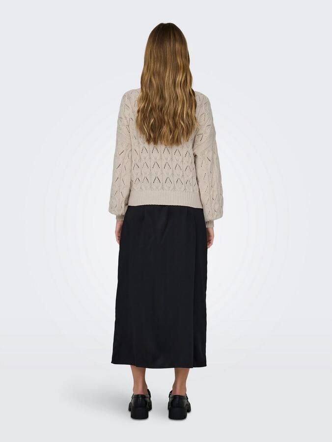 Only Relaxed fit gebreide pullover met kabelpatroon model 'BRYNN' - Foto 7