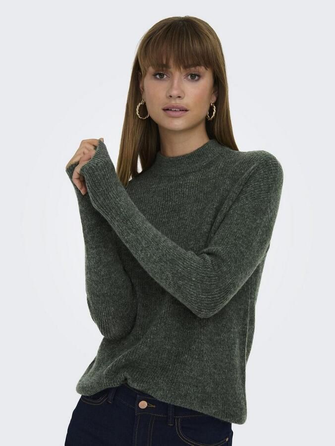Only Gebreide trui ONLCAMILLA O-NECK L S PULLOVER KNT - Foto 2