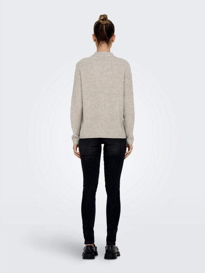 Only Gebreide trui ONLCAMILLA O-NECK L S PULLOVER KNT - Foto 3