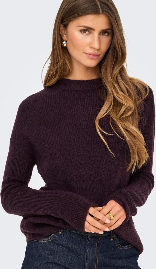 Only Gebreide trui ONLCAMILLA O-NECK L S PULLOVER KNT - Foto 6