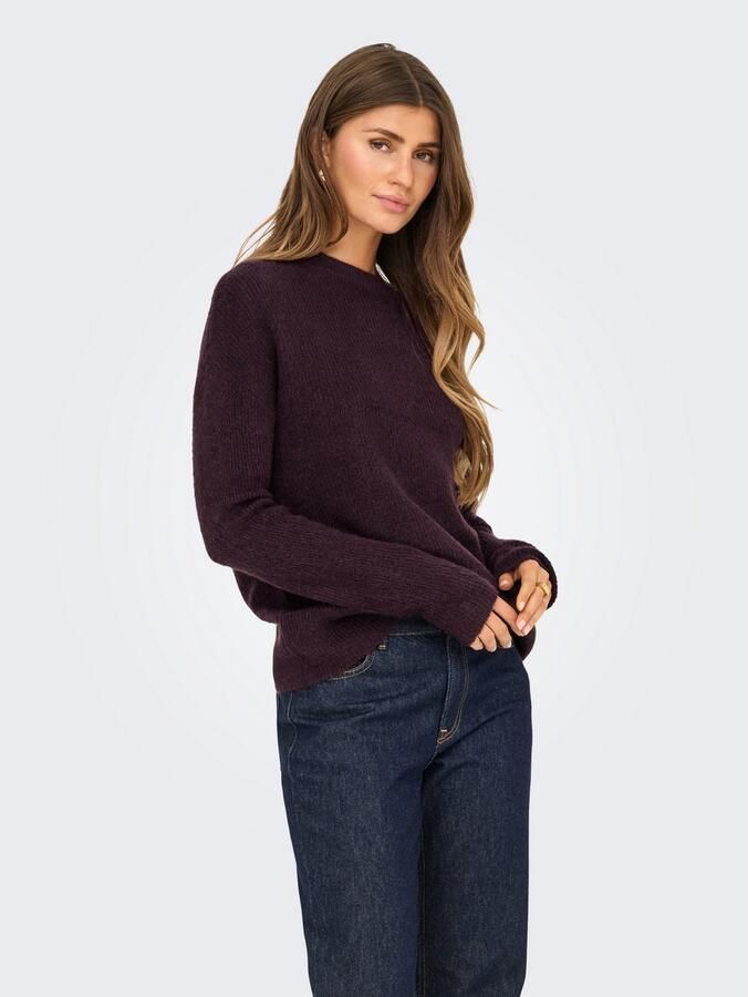 Only Gebreide trui ONLCAMILLA O-NECK L S PULLOVER KNT - Foto 2
