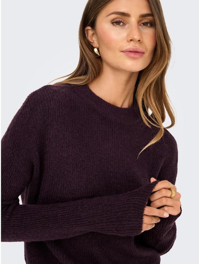 Only Gebreide trui ONLCAMILLA O-NECK L S PULLOVER KNT