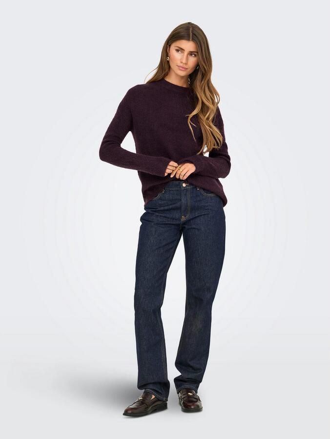 Only Gebreide trui ONLCAMILLA O-NECK L S PULLOVER KNT - Foto 3