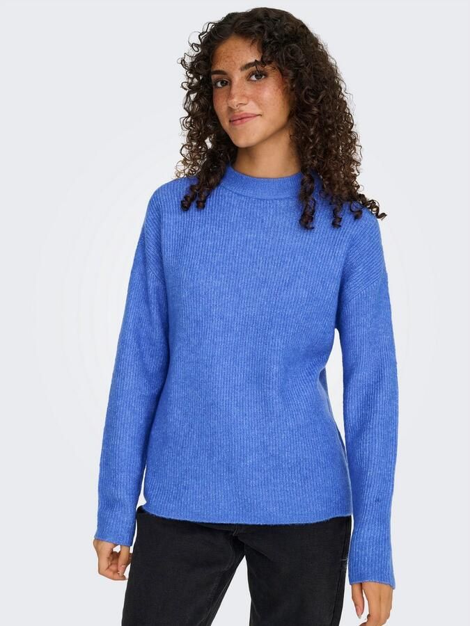 Only Gebreide trui ONLCAMILLA O-NECK L S PULLOVER KNT - Foto 6