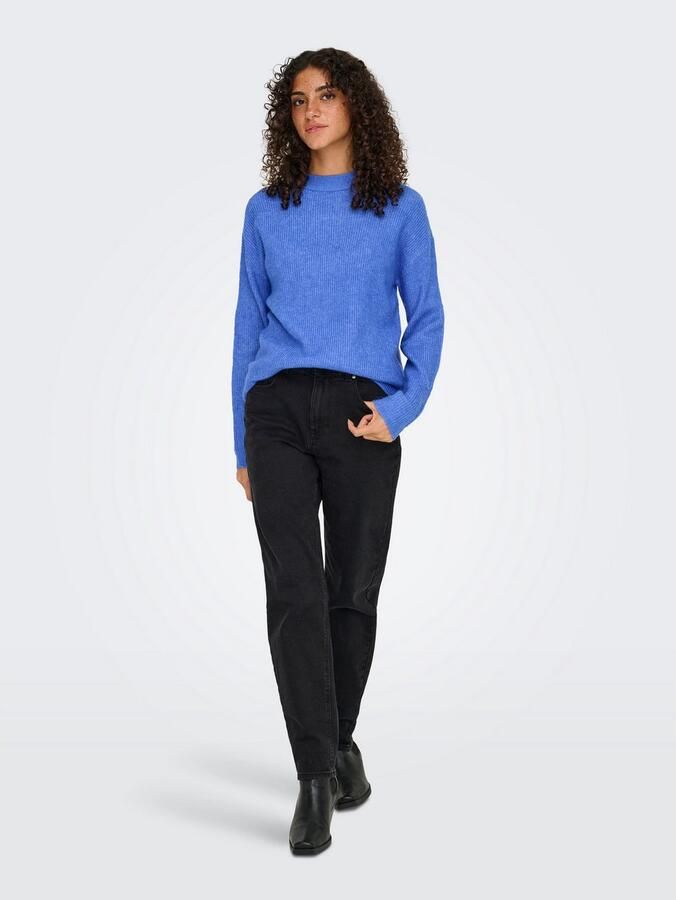 Only Gebreide trui ONLCAMILLA O-NECK L S PULLOVER KNT - Foto 4
