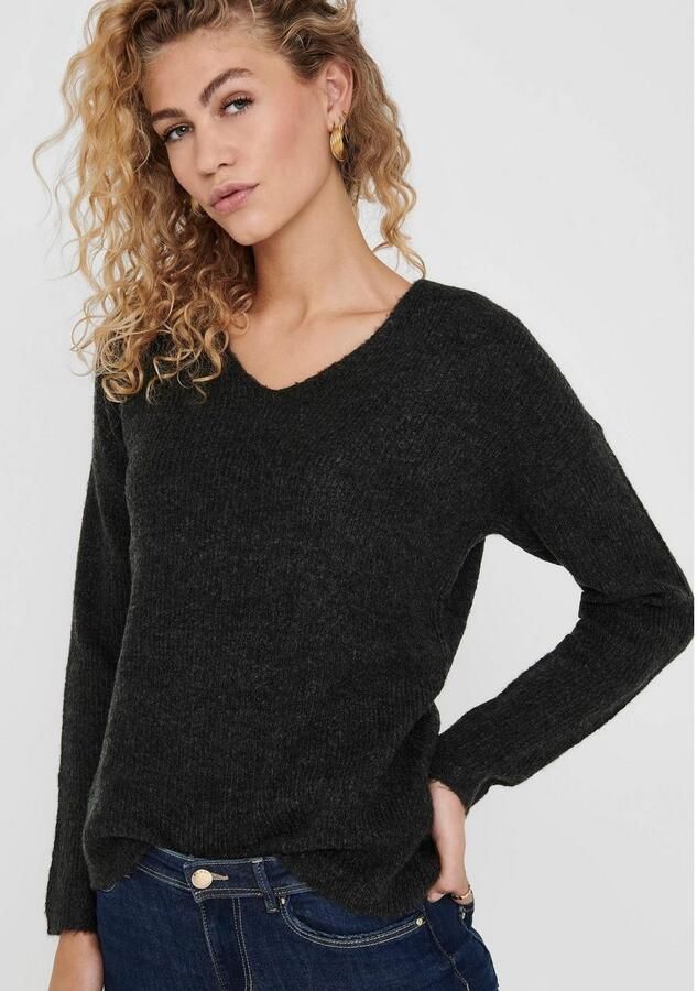 Only Regular fit gebreide pullover met V-hals model 'CAMILLA' - Foto 5