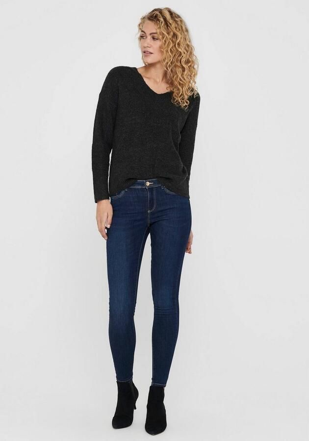 Only Regular fit gebreide pullover met V-hals model 'CAMILLA' - Foto 4