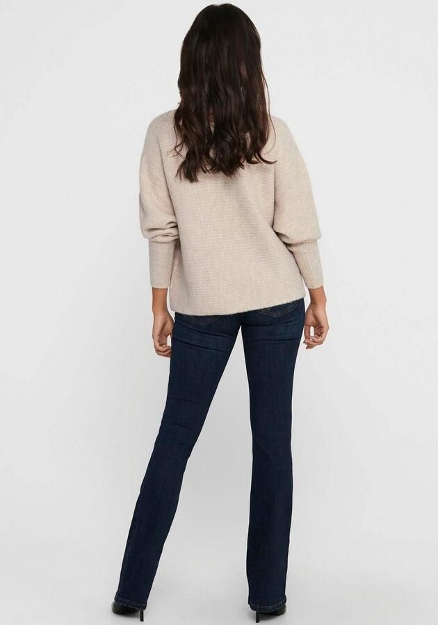 Only Regular fit gebreide pullover met vleermuismouwen model 'DANIELLA' - Foto 4