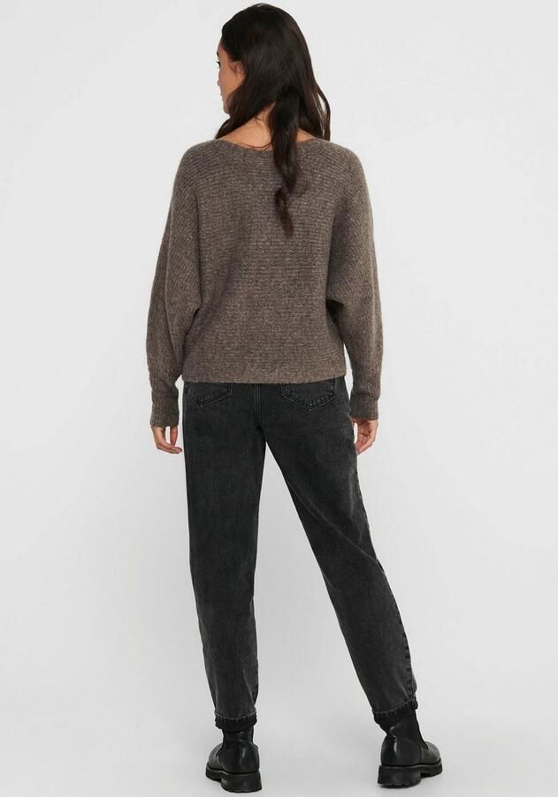 Only Regular fit gebreide pullover met vleermuismouwen model 'DANIELLA' - Foto 4