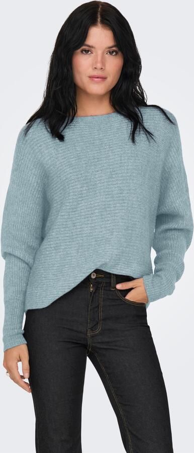 Only Regular fit gebreide pullover met vleermuismouwen model 'DANIELLA' - Foto 3