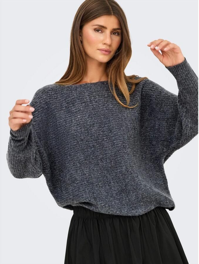 Only Regular fit gebreide pullover met vleermuismouwen model 'DANIELLA'