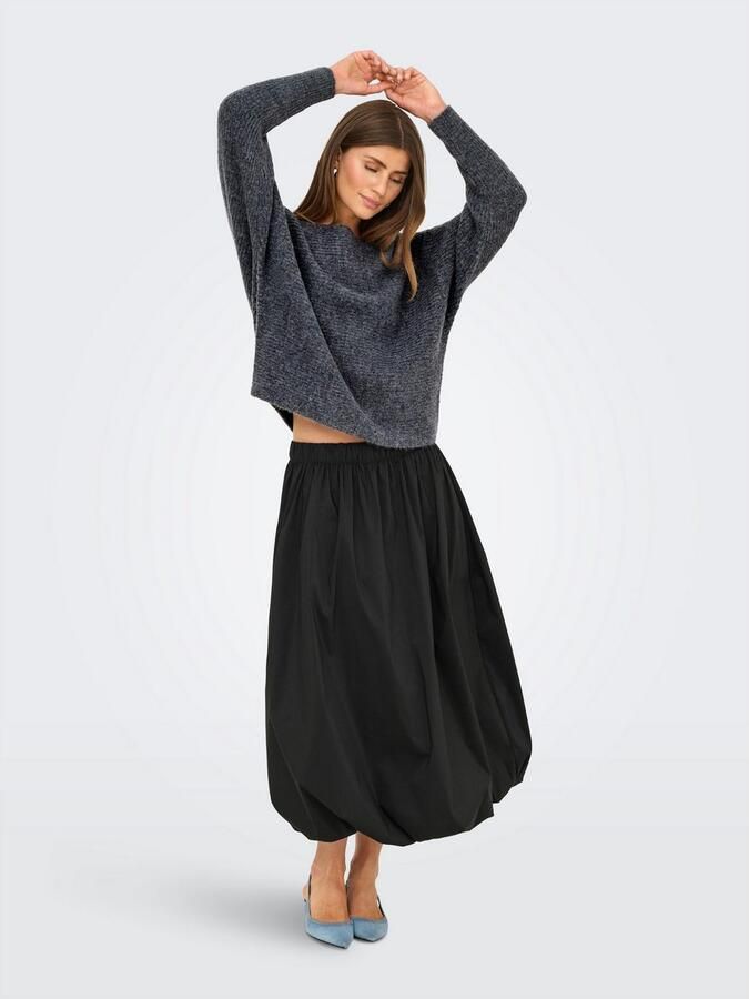 Only Regular fit gebreide pullover met vleermuismouwen model 'DANIELLA' - Foto 4