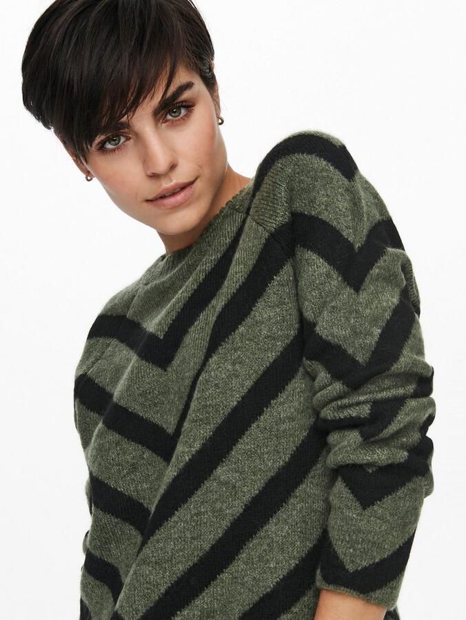 Only Regular fit gebreide pullover met streepmotief model 'ELIZA' - Foto 5