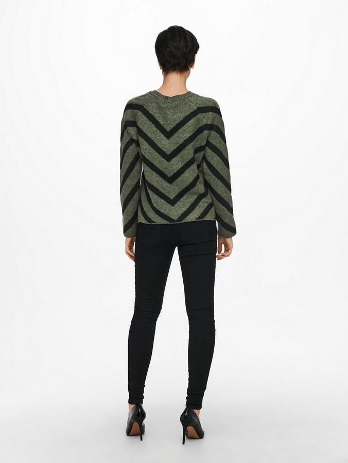 Only Regular fit gebreide pullover met streepmotief model 'ELIZA' - Foto 7