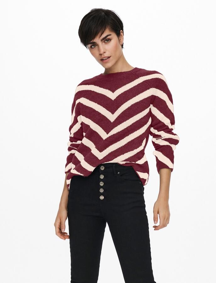 Only Regular fit gebreide pullover met streepmotief model 'ELIZA' - Foto 8