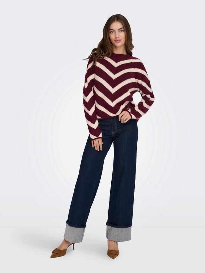 Only Regular fit gebreide pullover met streepmotief model 'ELIZA' - Foto 6