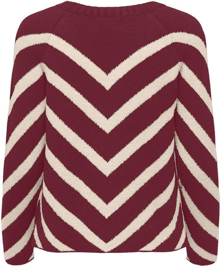 Only Regular fit gebreide pullover met streepmotief model 'ELIZA'