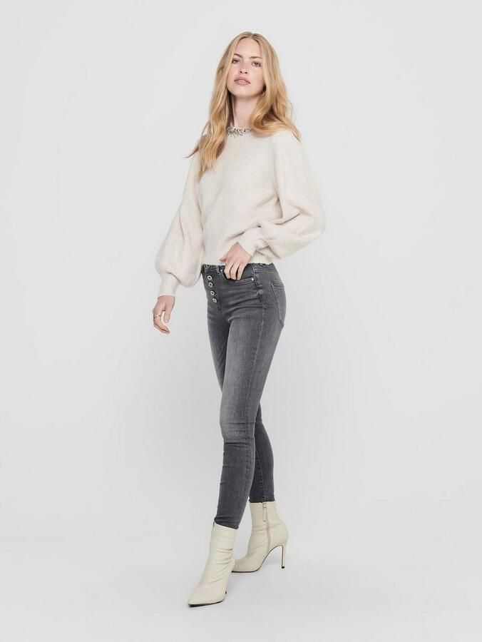 Only Polyester Gebreide Kleding Herfst Winter Collectie Pullover White Dames - Foto 6