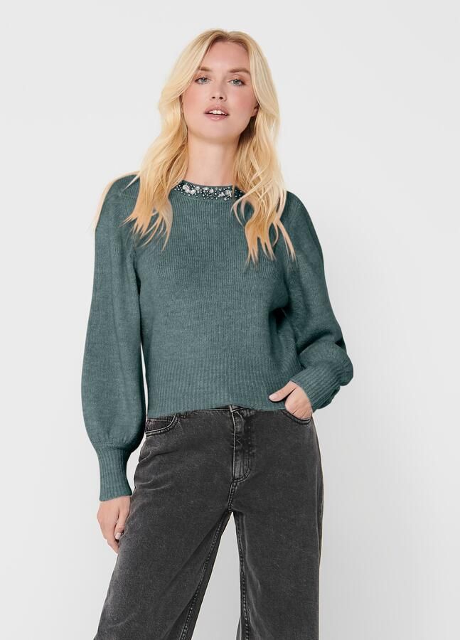 Only Gebreide trui ONLELSA L S PULLOVER KNT NOOS - Foto 3