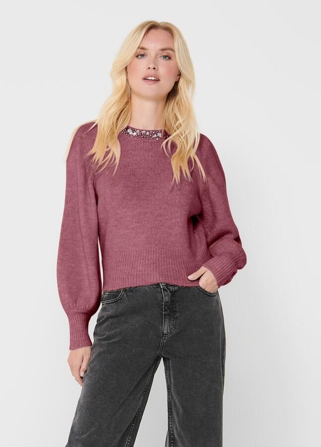 Only Gebreide trui ONLELSA L S PULLOVER KNT NOOS - Foto 3