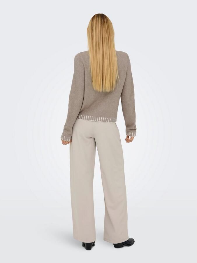 Only Gebreide trui ONLFINA LS STITCH O-NECK CC KNT - Foto 2