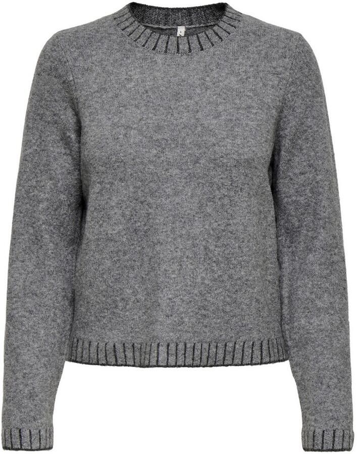 Only Gebreide trui ONLFINA LS STITCH O-NECK CC KNT