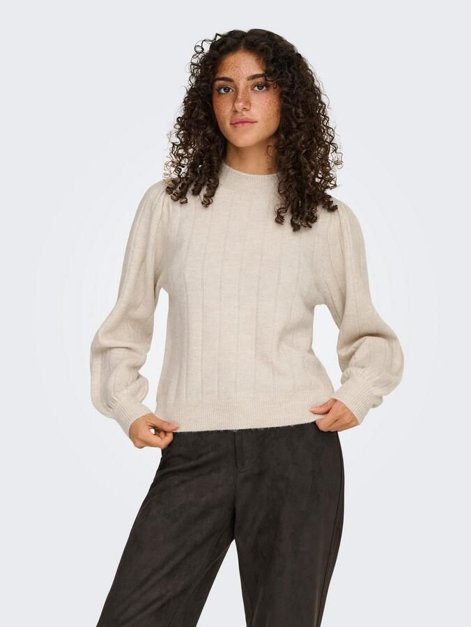 Only Gebreide trui ONLFIRENZE LS HIGHNECK PULLOVER KNT NCA - Foto 3