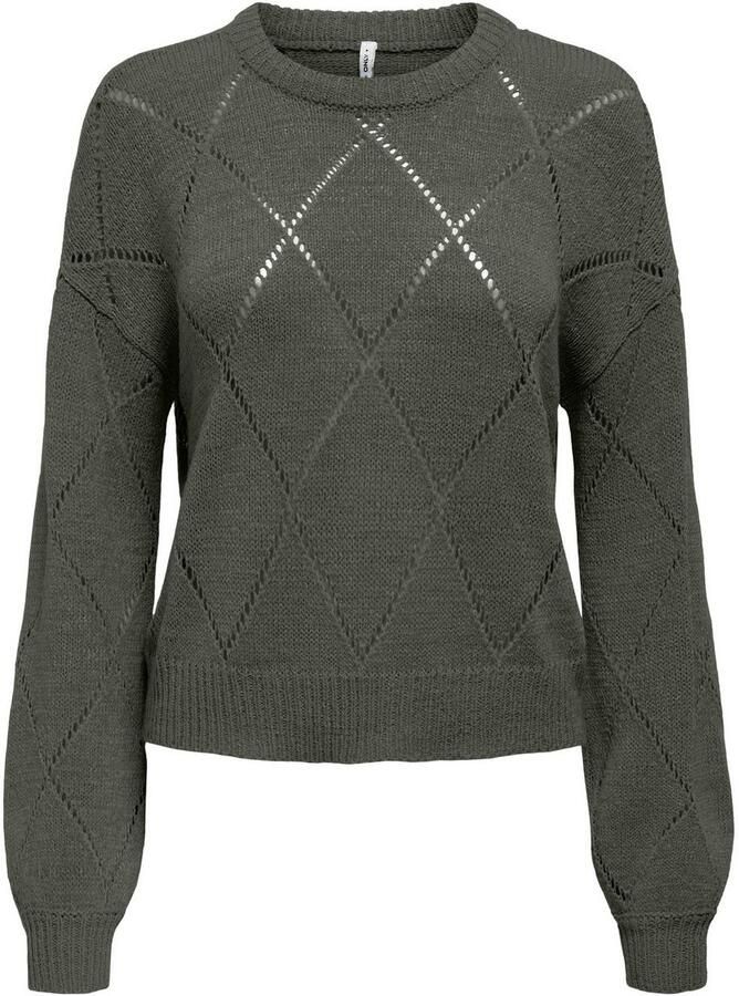 Only Gebreide trui ONLGEENAS LS STRUCTURE O-NECK CC KNT - Foto 2