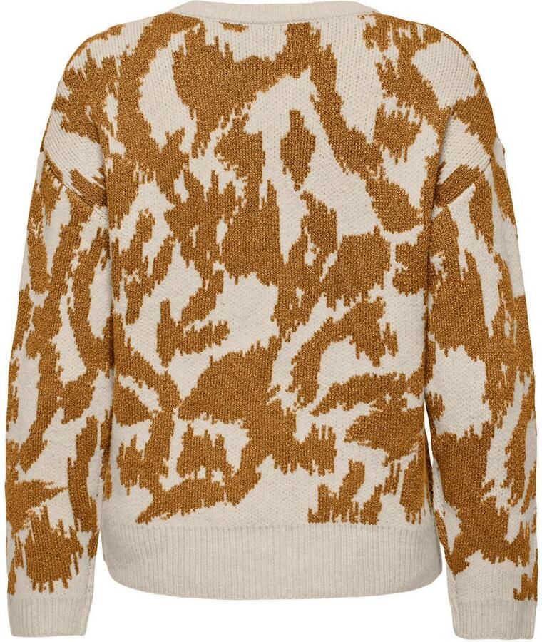 Only Gebreide trui ONLGIGI LS GLITTER O-NECK KNT