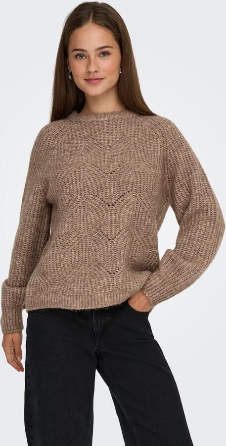 Only Gebreide trui ONLGILA LIFE LS STRUCTURE O-NECK BF KNT - Foto 6