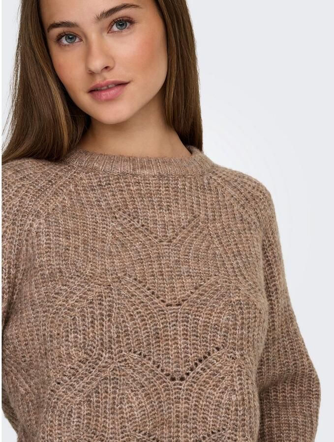 Only Gebreide trui ONLGILA LIFE LS STRUCTURE O-NECK BF KNT - Foto 2