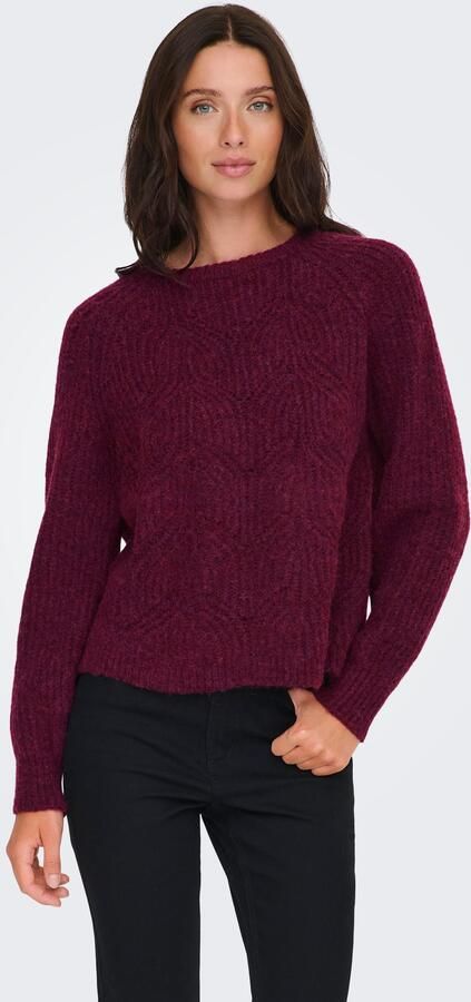 Only Gebreide trui ONLGILA LIFE LS STRUCTURE O-NECK BF KNT - Foto 6