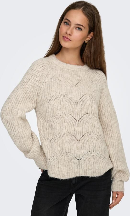 Only Gebreide trui ONLGILA LIFE LS STRUCTURE O-NECK BF KNT - Foto 6