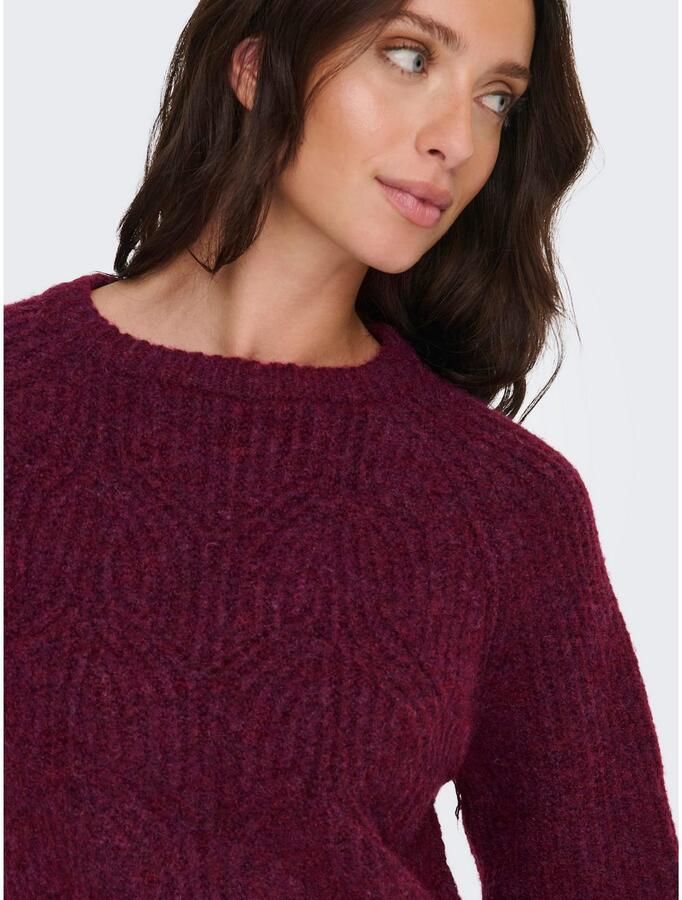 Only Gebreide trui ONLGILA LIFE LS STRUCTURE O-NECK BF KNT - Foto 2