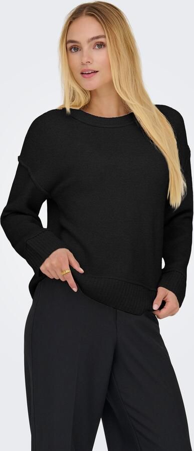 Only Gebreide trui ONLHAZEL LS DETAIL O-NECK BF KNT - Foto 3