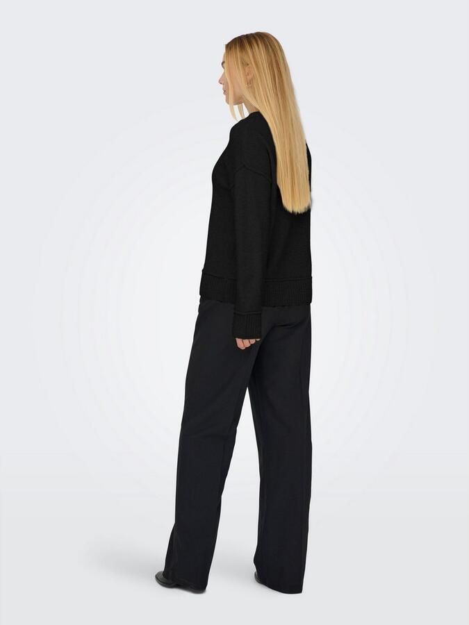 Only Gebreide trui ONLHAZEL LS DETAIL O-NECK BF KNT - Foto 2