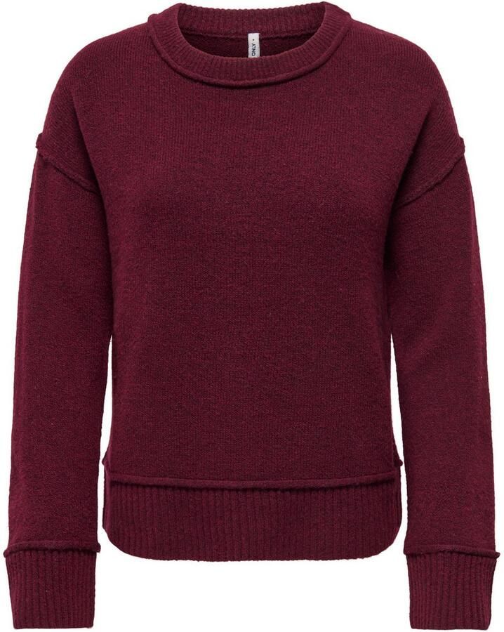 Only Gebreide trui ONLHAZEL LS DETAIL O-NECK BF KNT