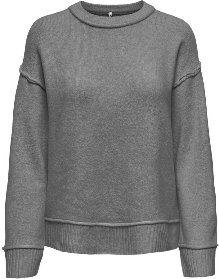 Only Gebreide trui ONLHAZEL LS DETAIL O-NECK BF KNT