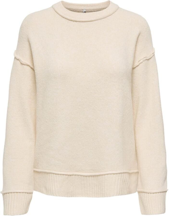 Only Gebreide trui ONLHAZEL LS DETAIL O-NECK BF KNT
