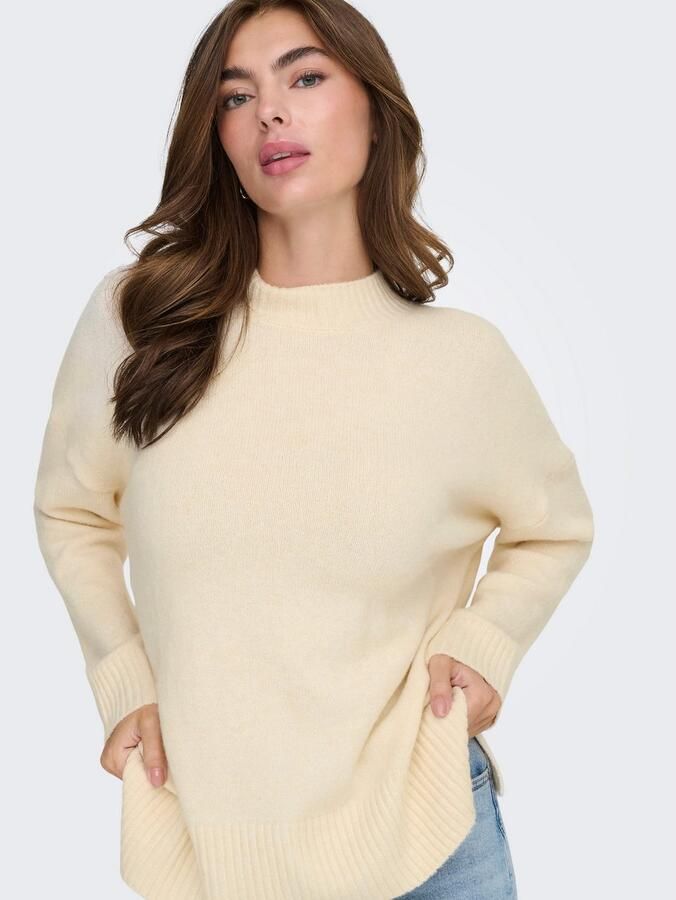 Only Gebreide trui ONLHAZEL LS HIGHNECK OVERS PULL KNT NOOS - Foto 4