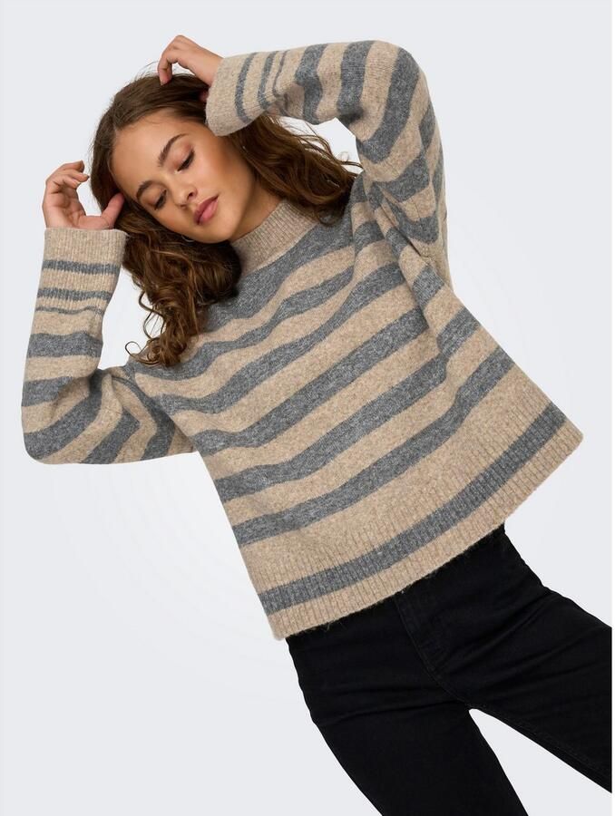 Only Gebreide trui ONLHEIDI LS HIGHNECK PULLOVER KNT NCA - Foto 3