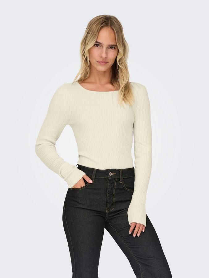 Only Gebreide trui ONLIBI LS RIB BOATNECK CC KNT - Foto 3